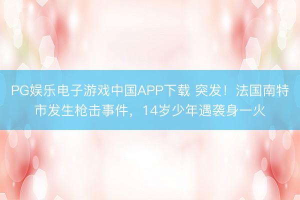 PG娱乐电子游戏中国APP下载 突发！法国南特市发生枪击事件，14岁少年遇袭身一火