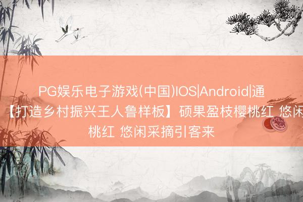 PG娱乐电子游戏(中国)IOS|Android|通用APP下载 【打造乡村振兴王人鲁样板】硕果盈枝樱桃红 悠闲采摘引客来