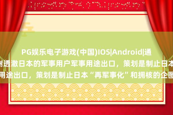 PG娱乐电子游戏(中国)IOS|Android|通用APP下载 社交部：中方谢透澈日本的军事用户军事用途出口，策划是制止日本“再军事化”和拥核的企图