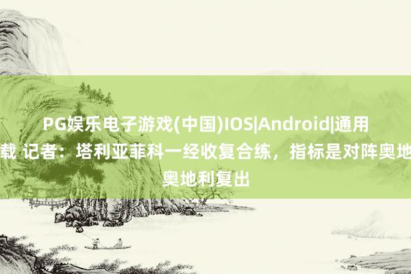 PG娱乐电子游戏(中国)IOS|Android|通用APP下载 记者：塔利亚菲科一经收复合练，指标是对阵奥地利复出